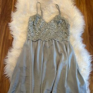 Express Flowy Lace Top Dress